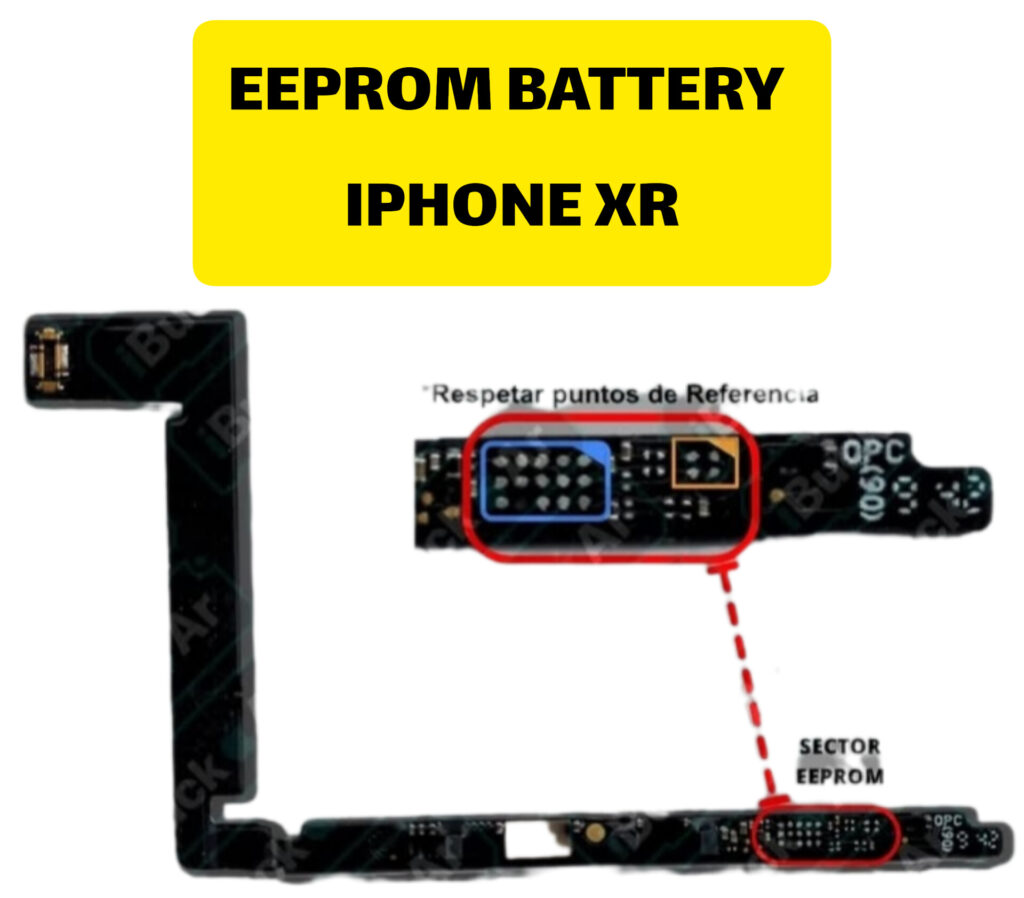 ایپی رام باتری آیفون xr eeprom battery iPhone xr