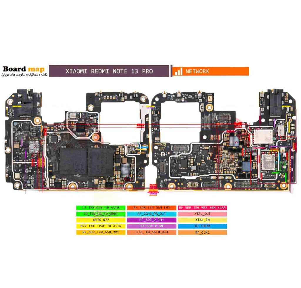 نقشه شیائومی REDMI NOTE 13 PRO
