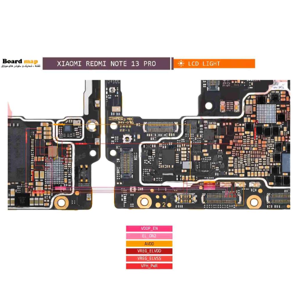 نقشه شیائومی REDMI NOTE 13 PRO