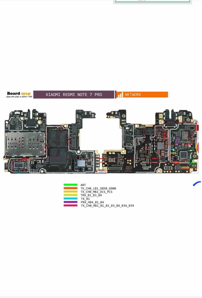 نقشه شیائومی REDMI NOTE 7 PRO