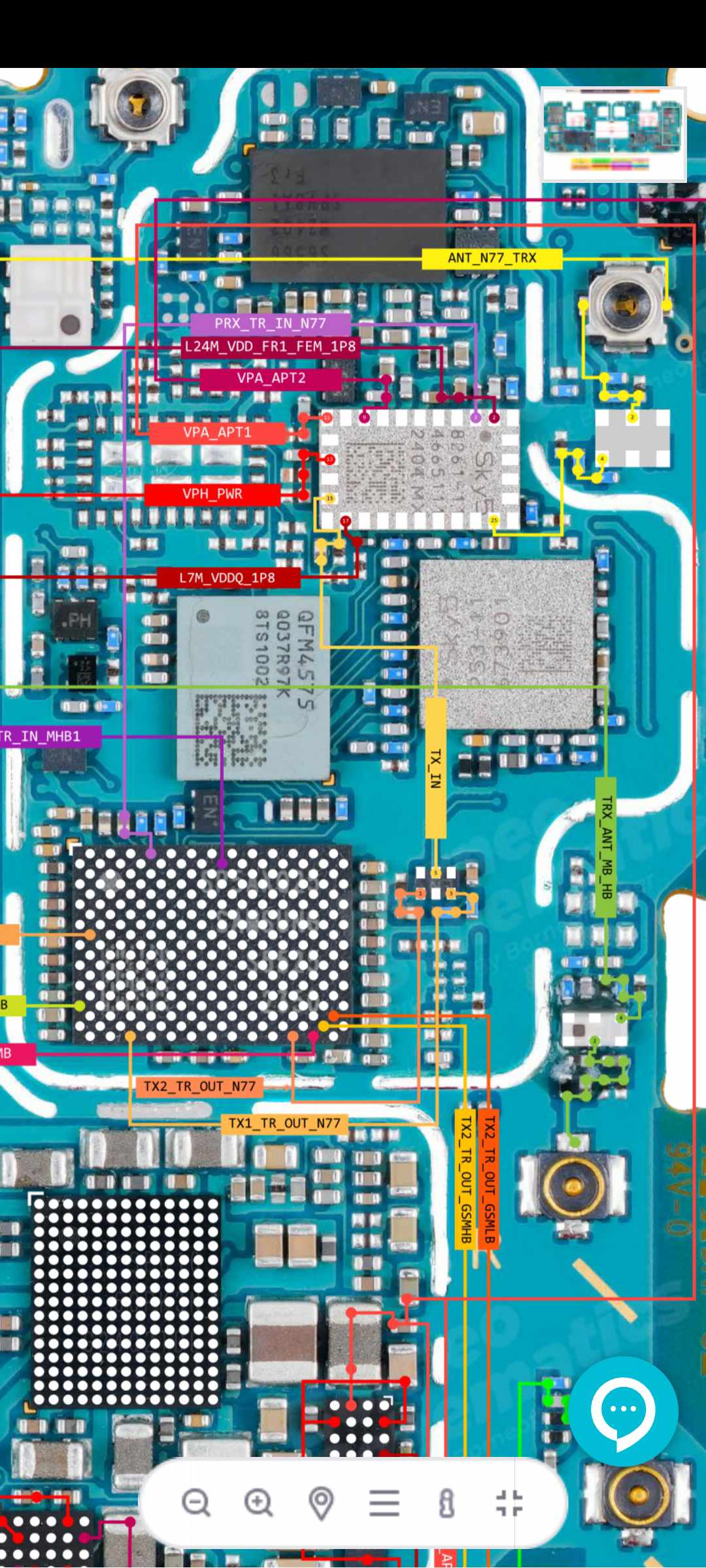 نقشه سامسونگ A35